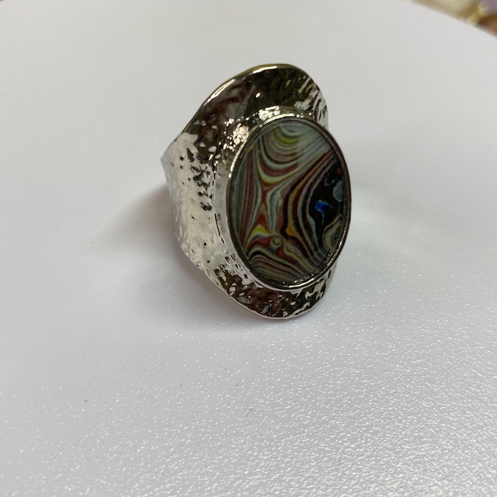 Silver Plated boho style ring